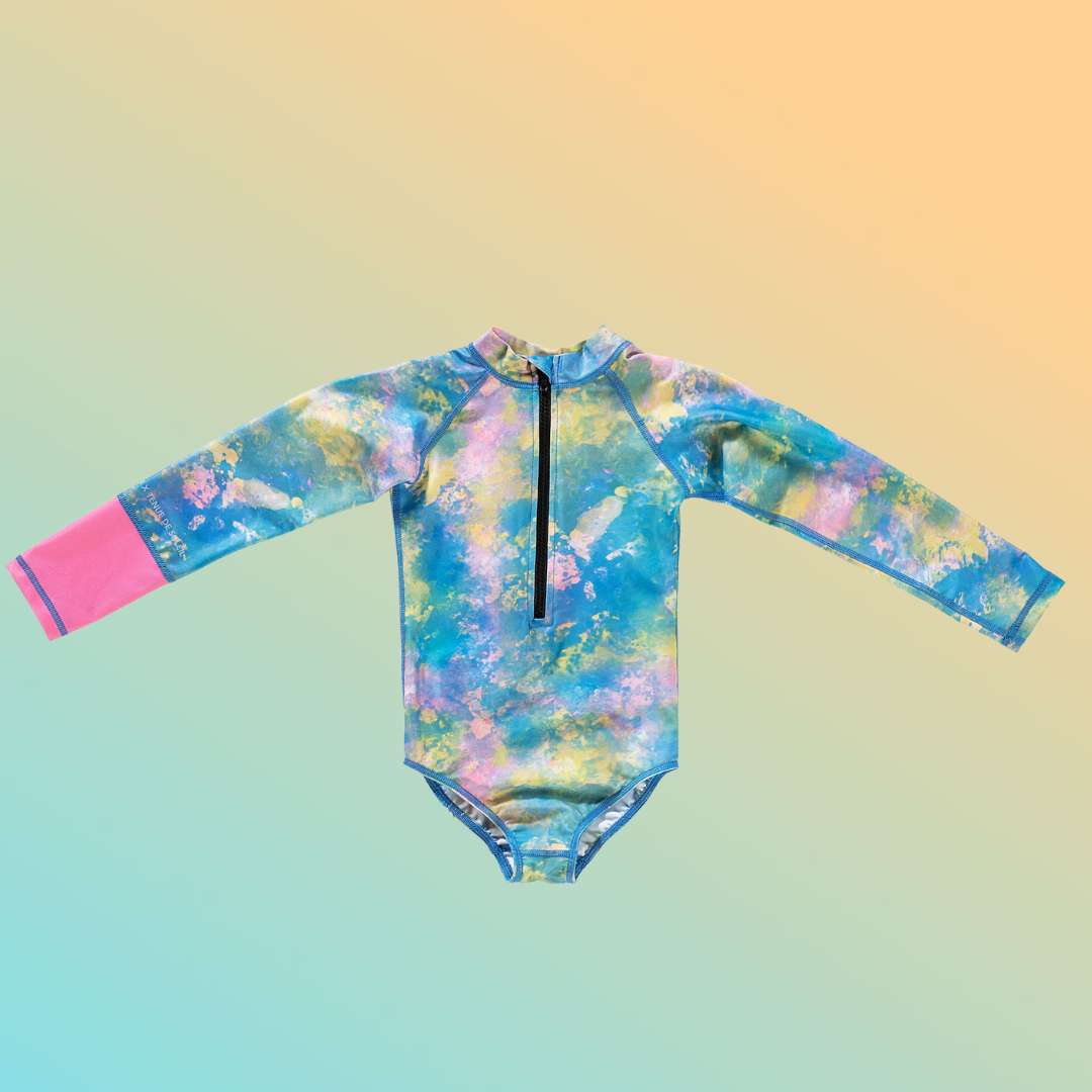 Preloved Tenue Soleil® x Maed For Mini Malie Cloud - UV Swimsuit - 9-10Y (134-140cm)