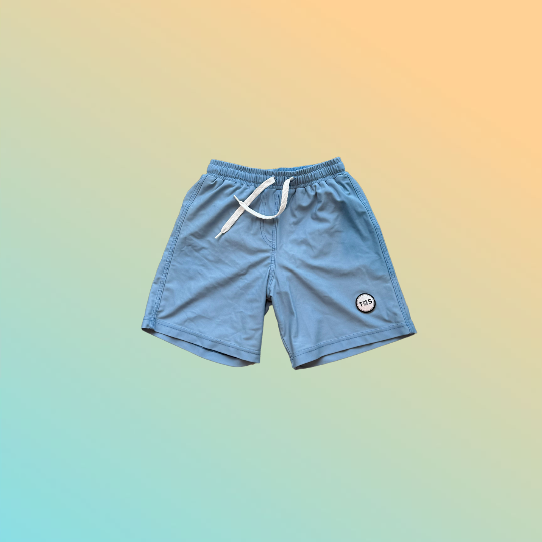 Preloved Oti Ice Blue - UV Shorts - 7-8Y