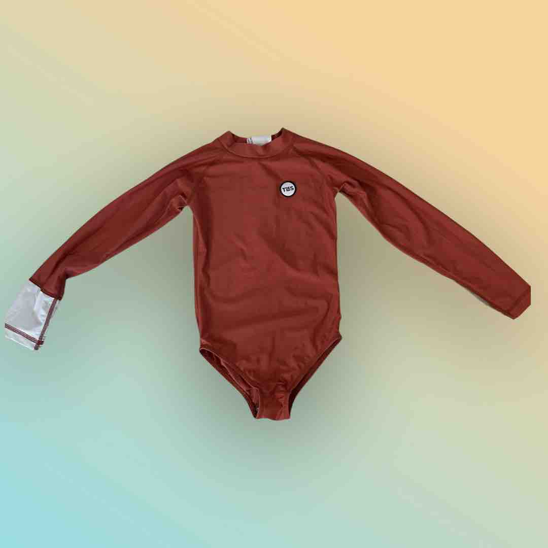 Preloved Malie Papaya- UV Swimsuit - 6-8Y (128 - 134cm)