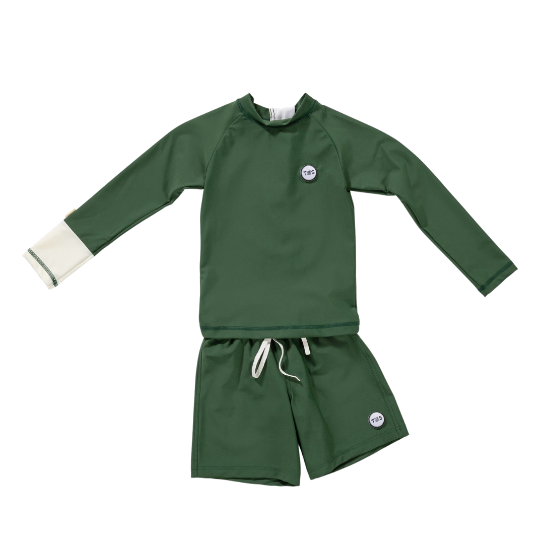 Oti Set Summer Olive - UV Top & Shorts